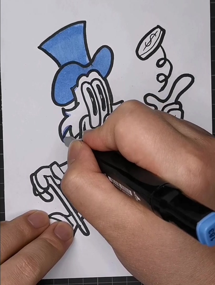 画给孩子们的画—唐老鸭