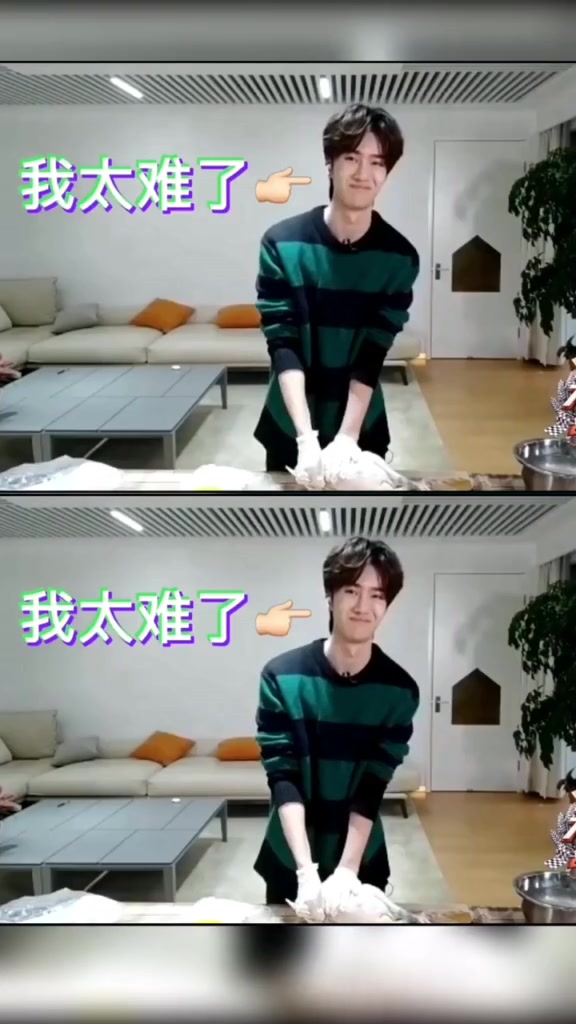 王一博被难倒了!有人徒手撕生鸡,我还是第一次见啊!一宝好憨!