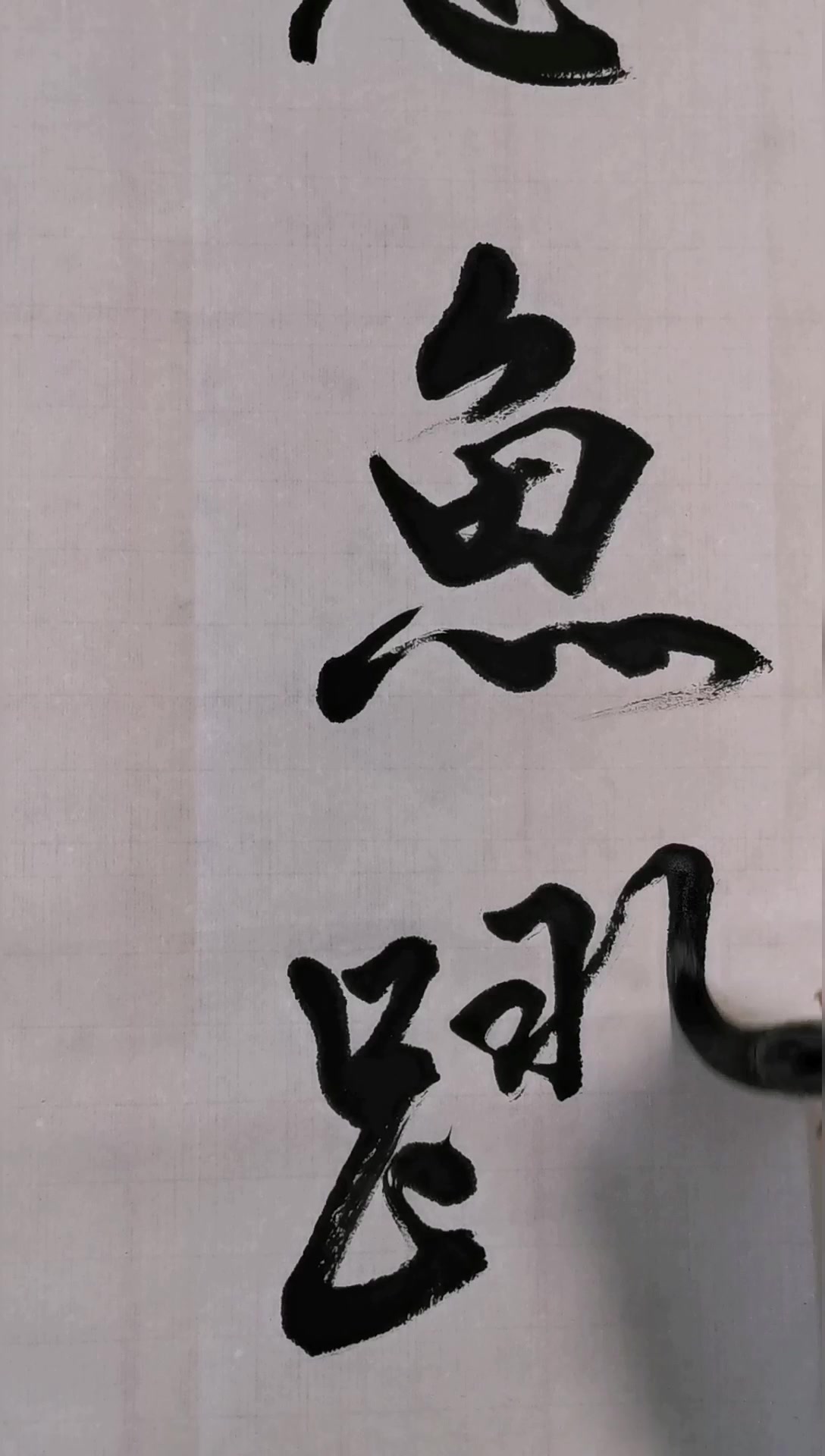 《海阔凭鱼跃,天高任鸟飞》书法创作视频