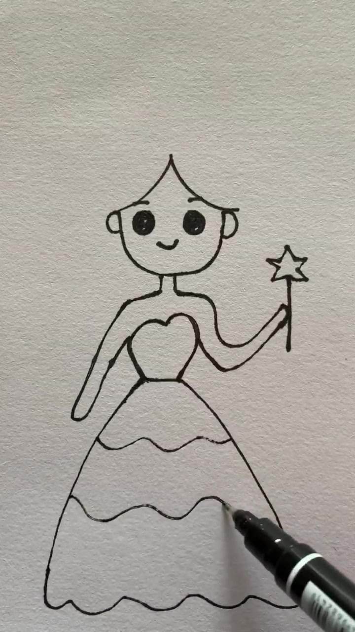 简笔画:可爱的小公主