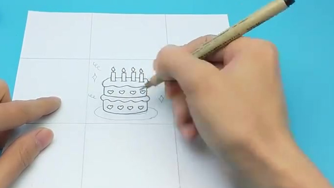宋家三胞胎8岁庆生照过生日,怎能少的了生日礼物呢!做一个机关爆炸盒子,开盖弹出立体蛋糕,送