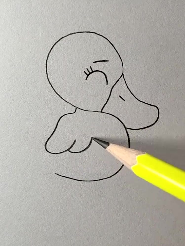 简笔画:唐老鸭的教程