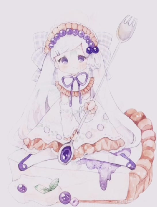 蛋糕女孩,可爱吗?