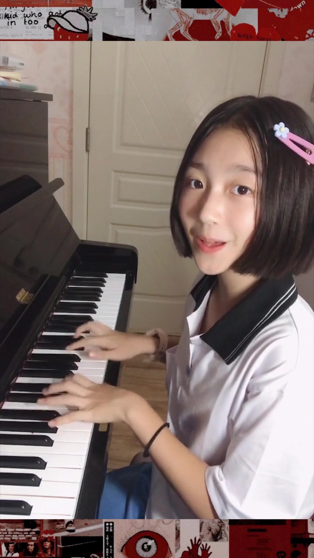 这就是我的钢琴表妹,钢琴弹唱一曲《牛奶面包》,真是唱到心里了