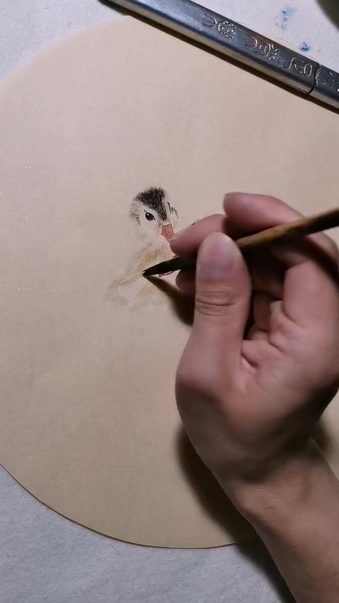 看见小鸭子很可爱,所以画一对