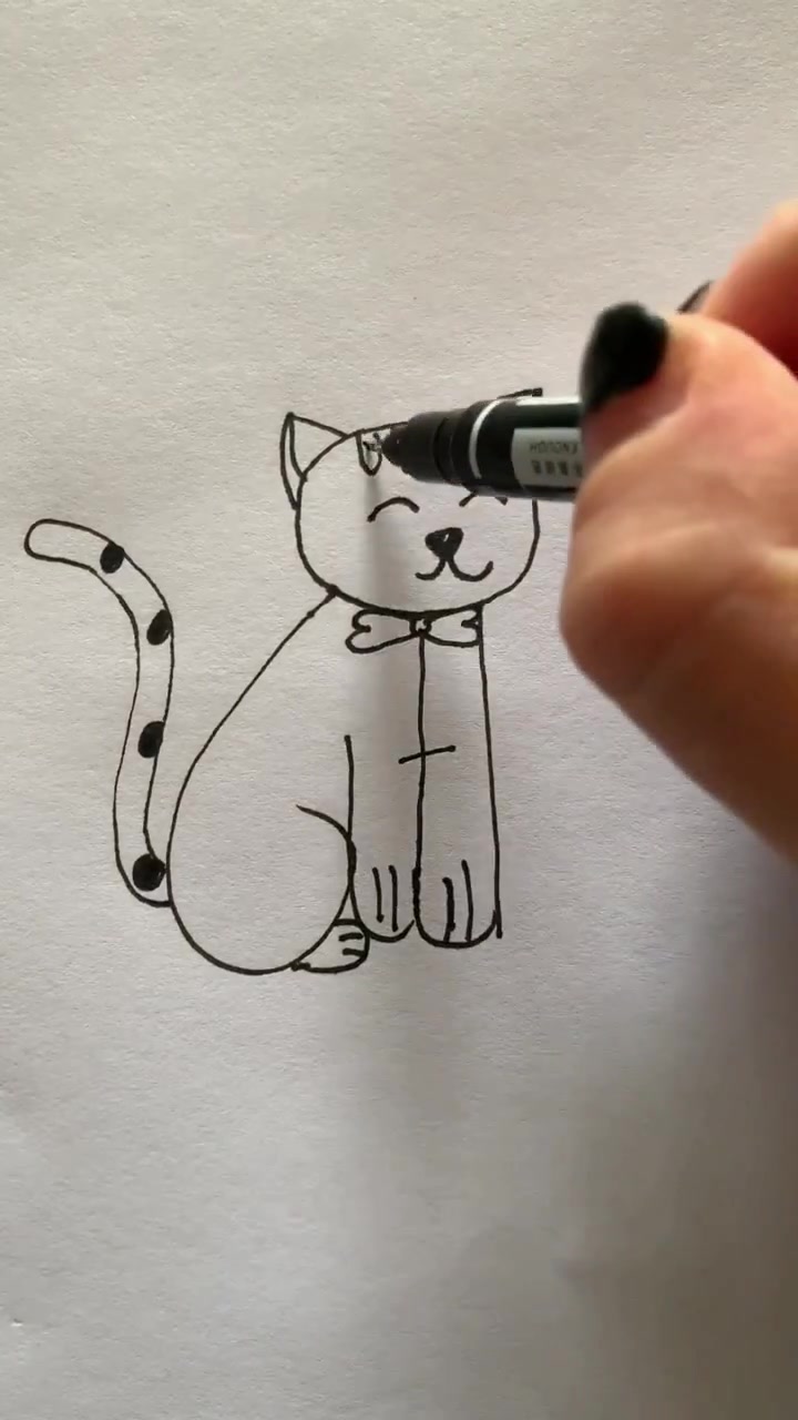 简笔画:小猫咪的教程