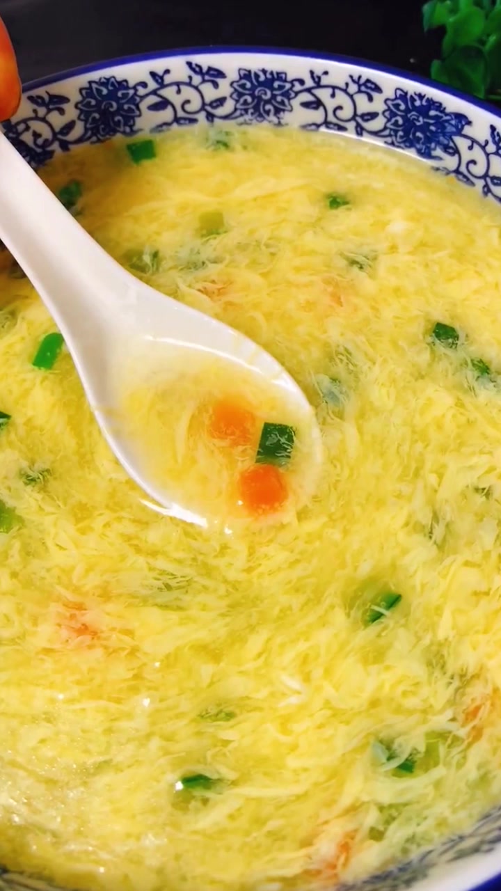 家常鸡蛋汤的做法,比饭店的都好吃