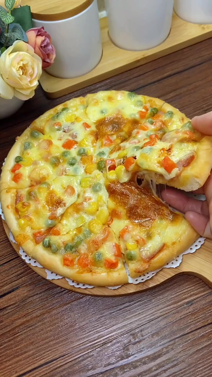 自己做的家庭版披萨,步骤简单,新手也能一次就学会