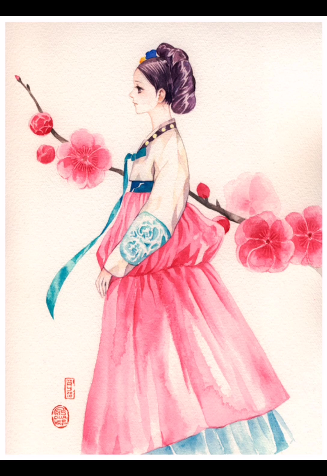 火爆了的古风插画