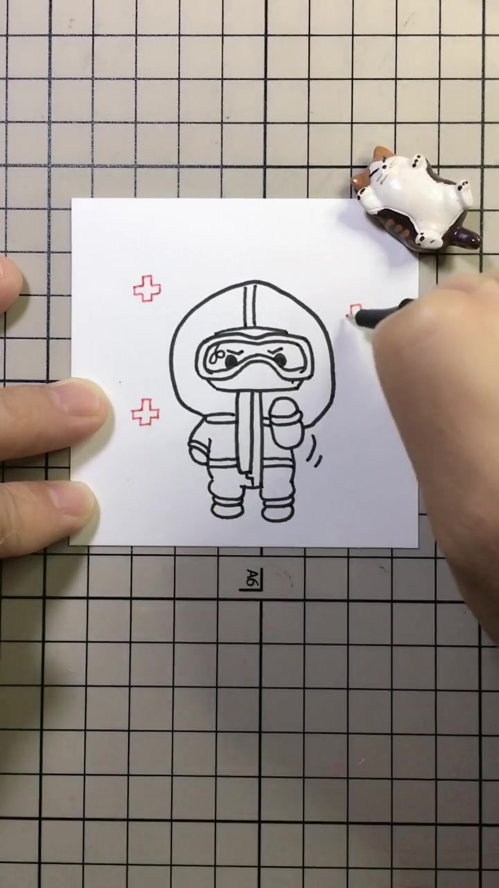 画一个我们最美的逆行者医生,可可爱爱超简单,向英雄致敬