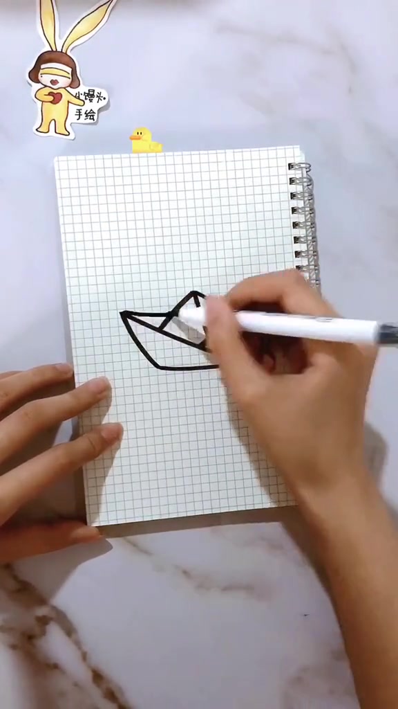 儿童简笔画:教你如何画小船,15秒学会,超级简单哦