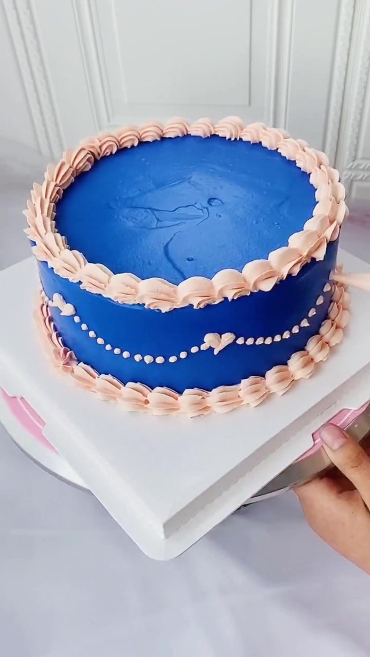 哇~精致又可爱,萌萌哒奶油蛋糕,女孩子过生日就要送这种成品!