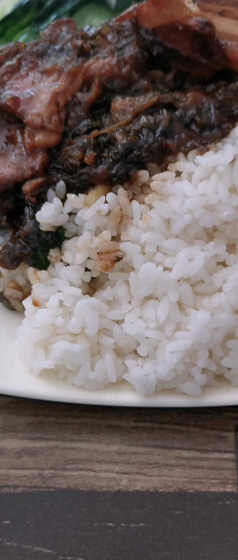 梅菜扣肉盖饭,太难吃了!