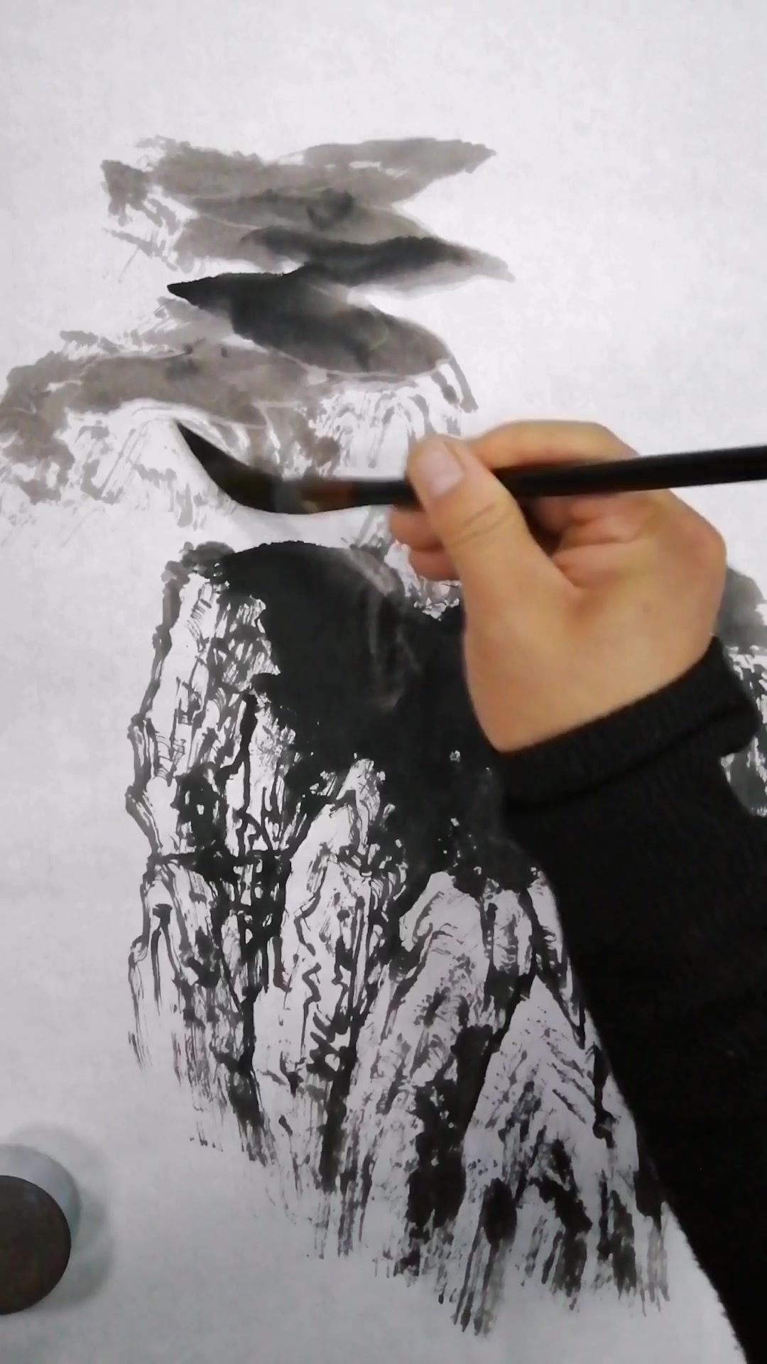 山水鸿运当头的画法教学步骤静伟国画教你如何画风水题材作品