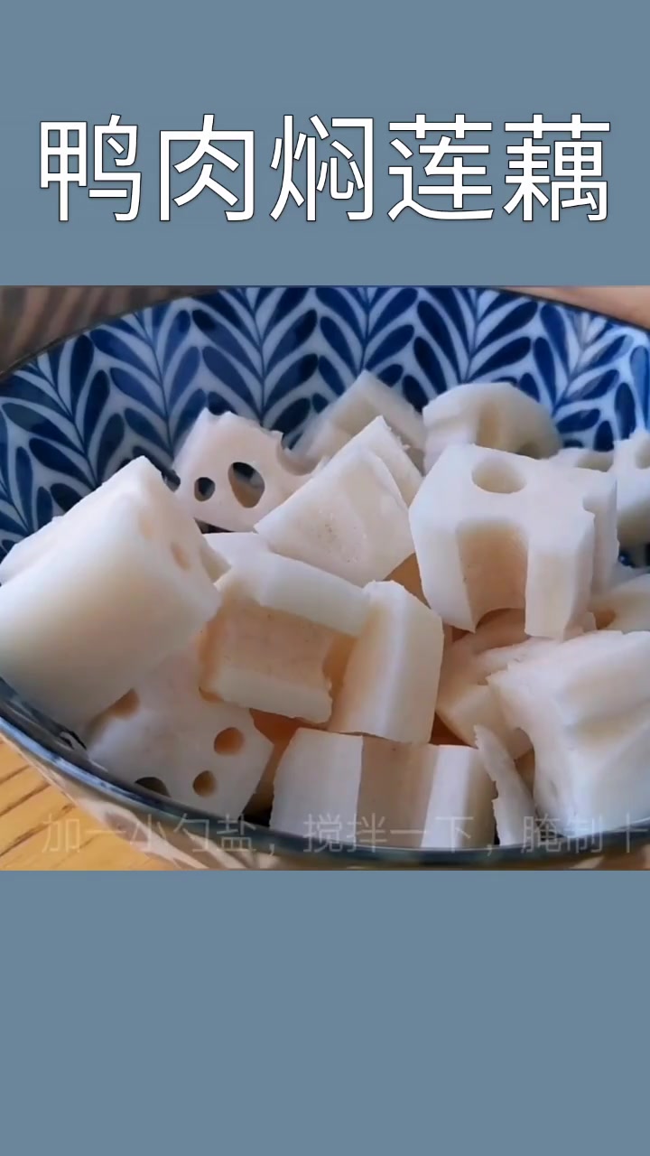 鸭肉焖莲藕 香喷喷的 味道浓厚 口感滑腻