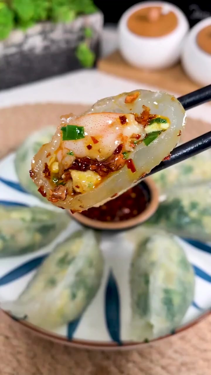 高颜值水晶蒸饺,这样做出来的饺子,孩子超爱吃!