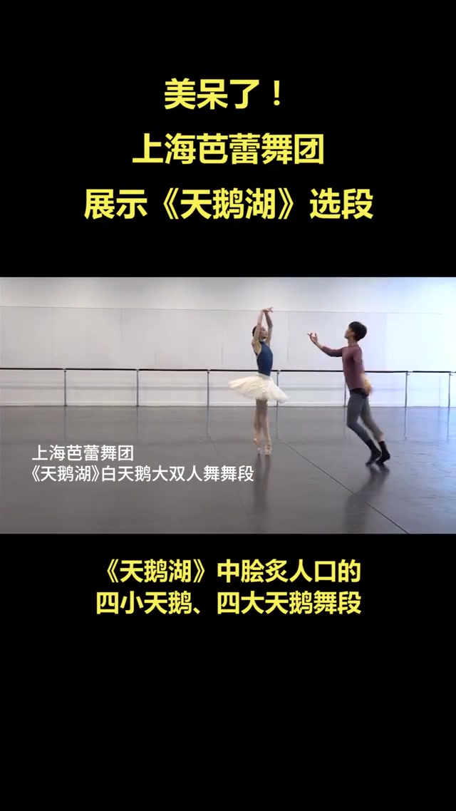 美呆了!上海芭蕾舞团排练《天鹅舞》选段