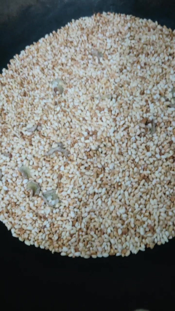 在家自制的姜炒米