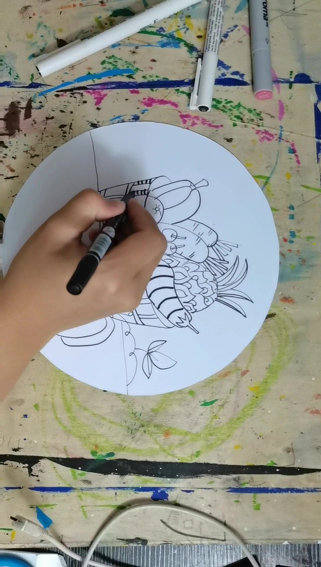 教你画可爱的蔬菜水果小插画