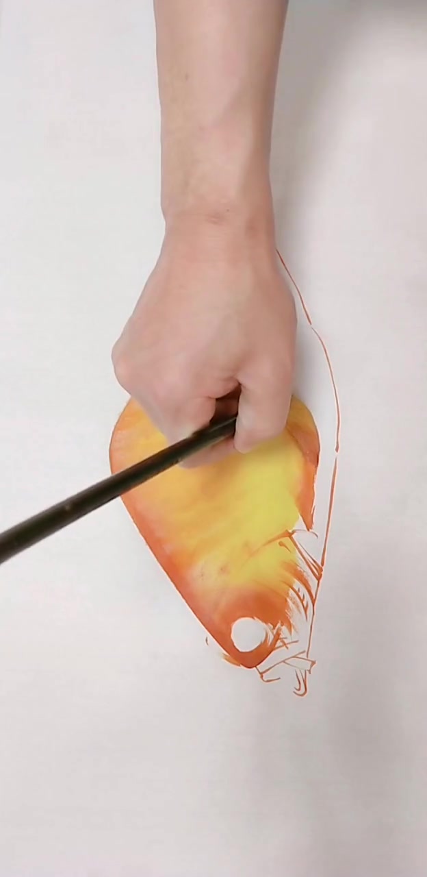 金色鲳鱼这么画,太好看了