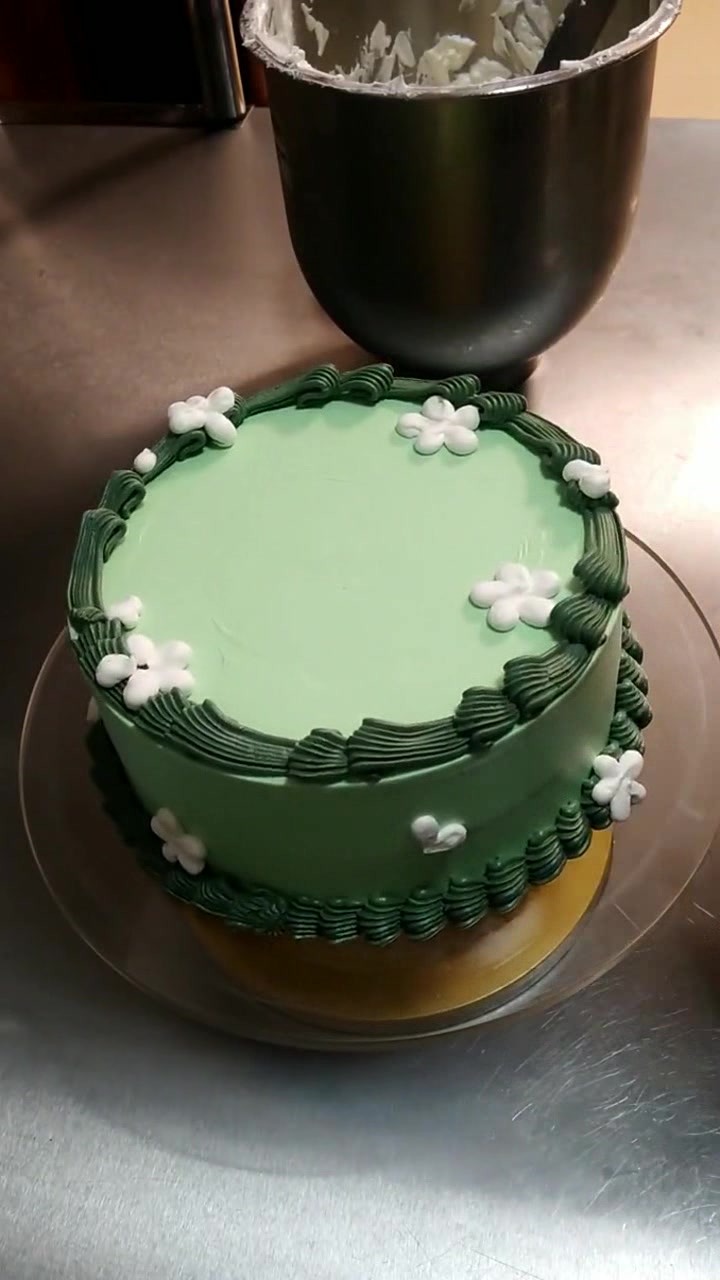 3种绿能做出多美的蛋糕?这个清新治愈系成品可还行?绿色控爱了
