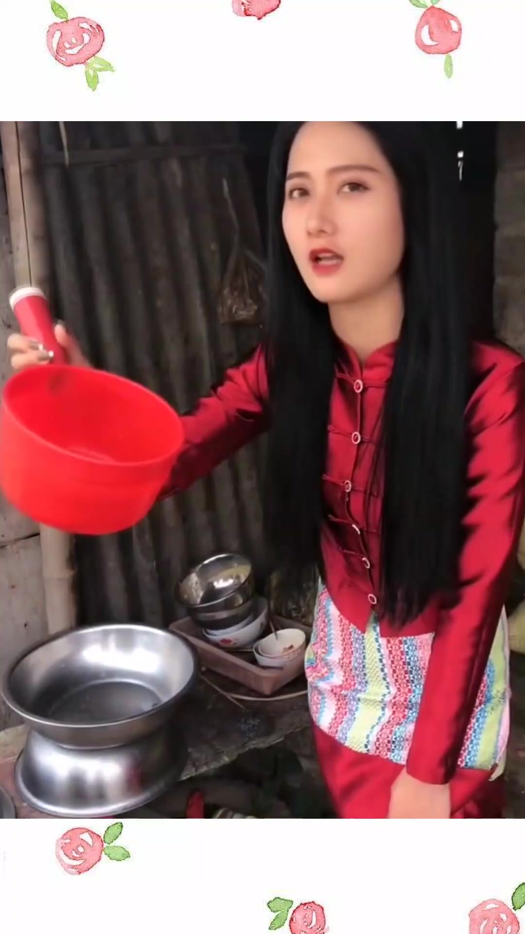 实拍缅甸农村小姐姐的家,眼前这一幕,就是缅甸小姐姐的生活!