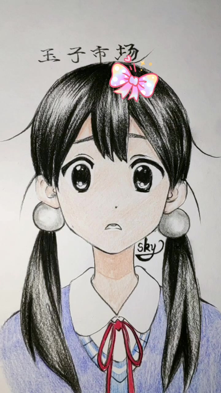 手绘玉子市场动漫人物