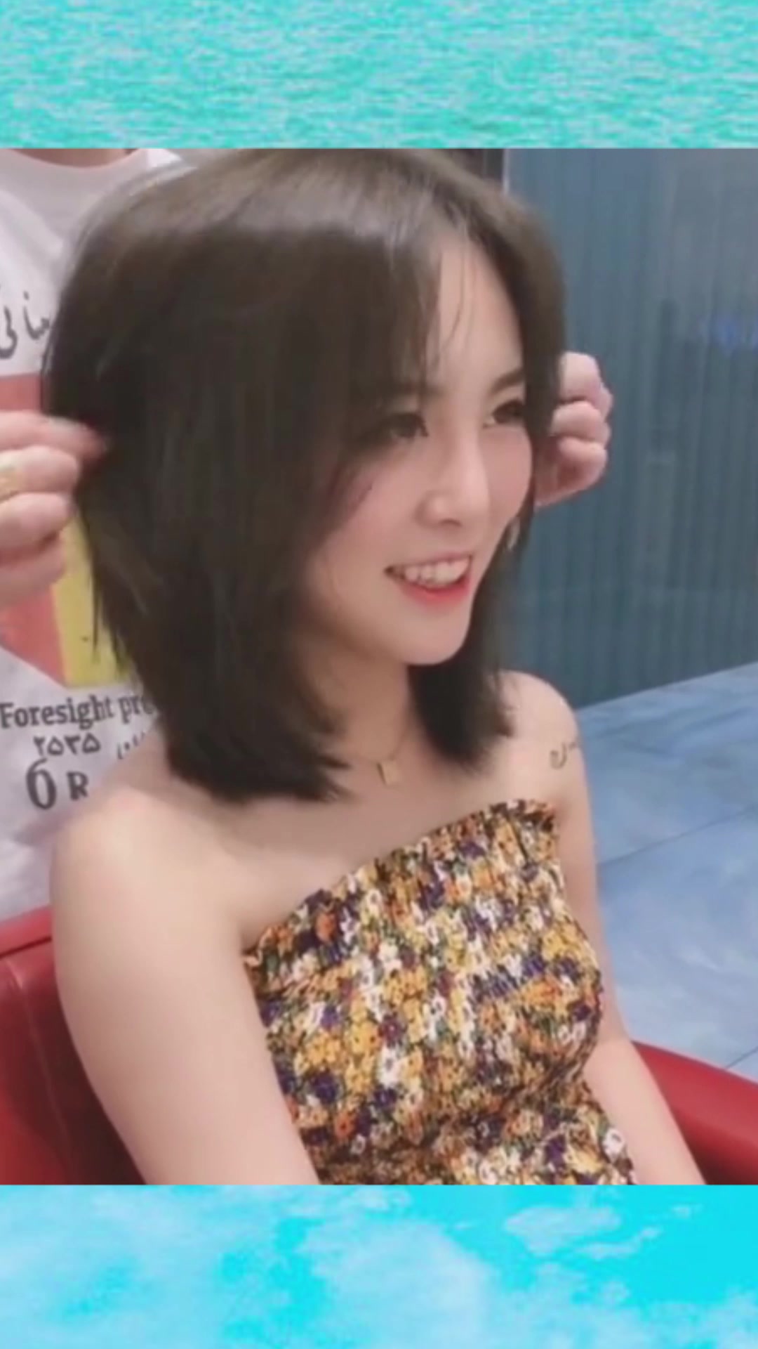 这是一款适合方脸、下巴短女生的发型,让你瞬间秒变气质女神