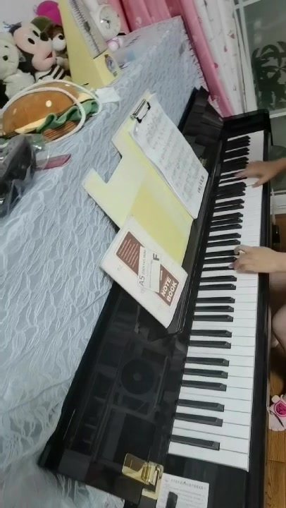 9级钢琴名曲彩云追月片段