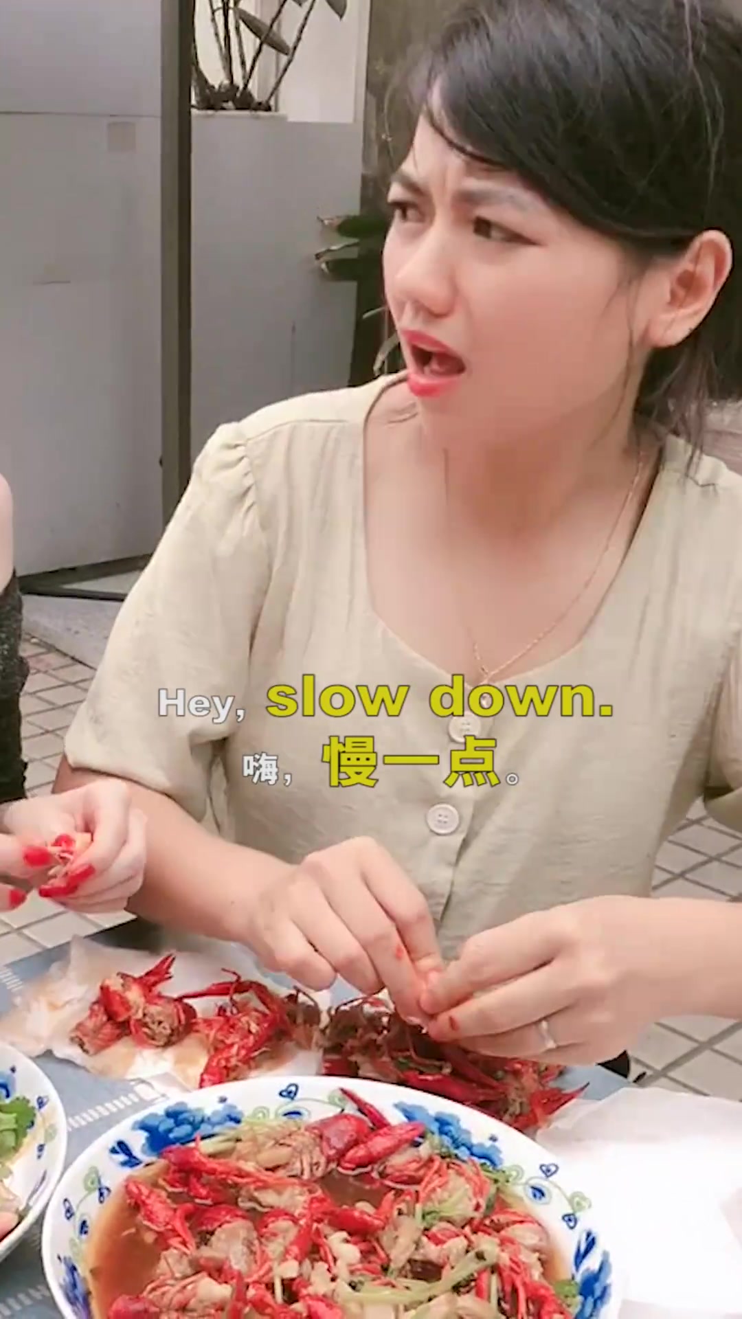 英语小剧场之麻辣小龙虾#星知计划#
