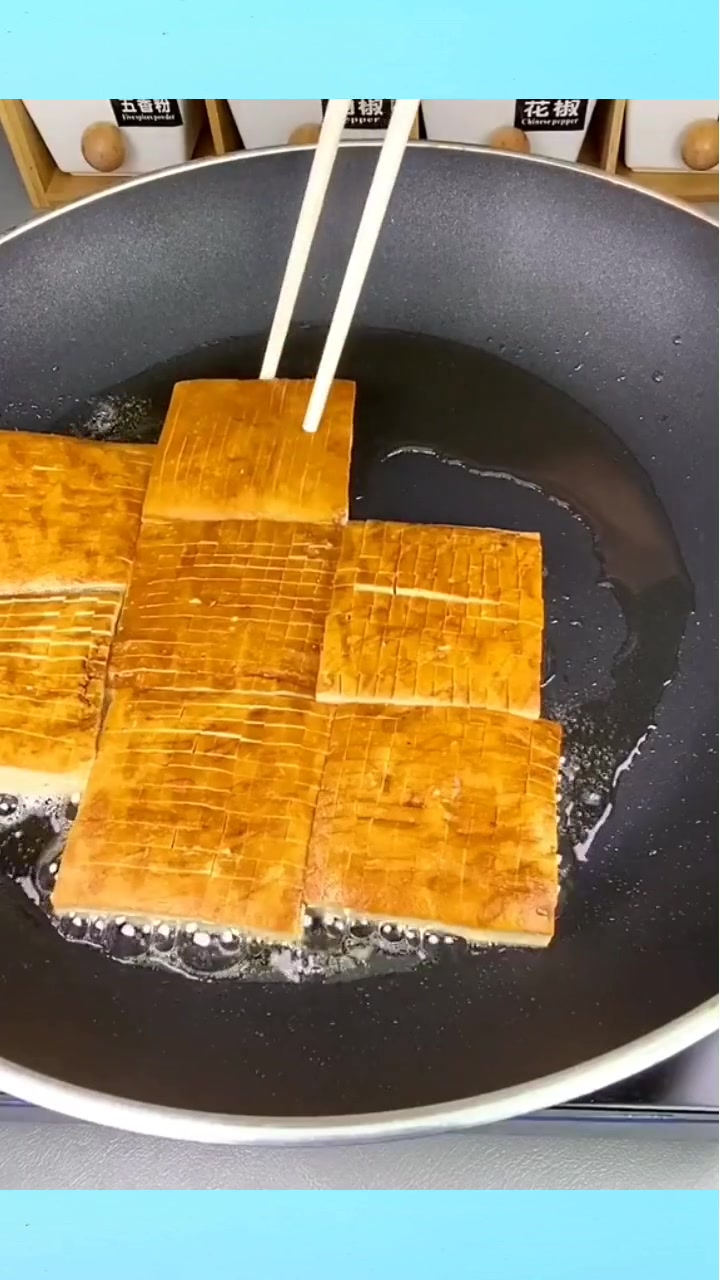 孜然豆腐干,超级美味的零食,你学会了吗?