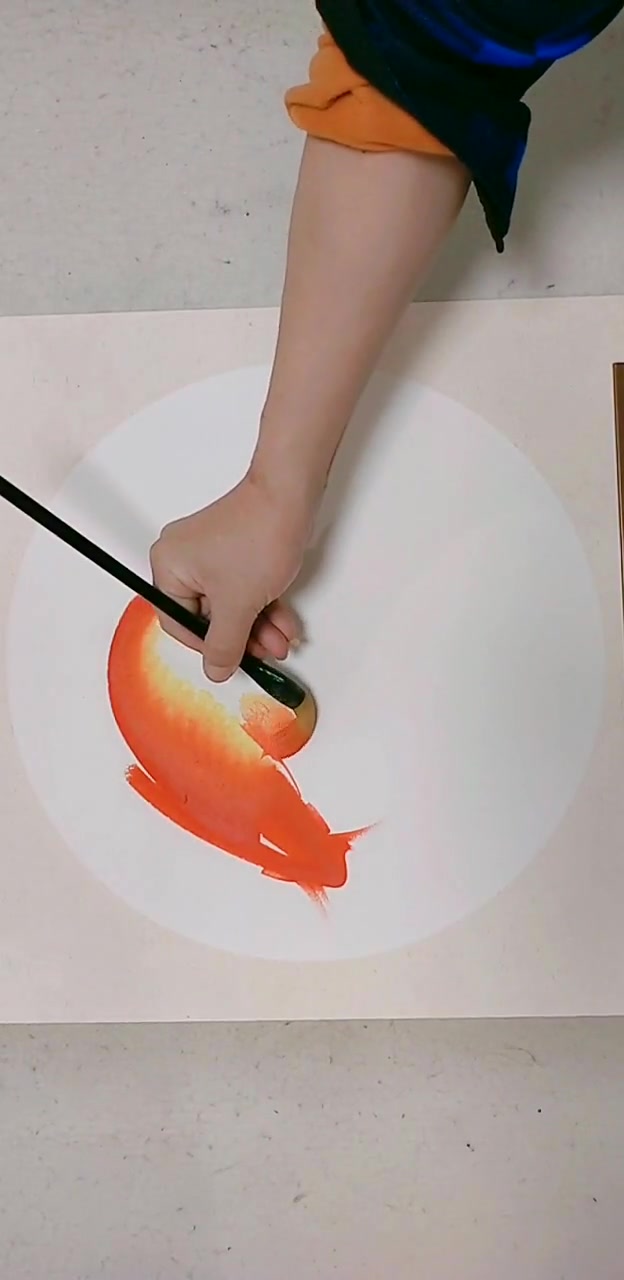 国画秒画太极鱼图