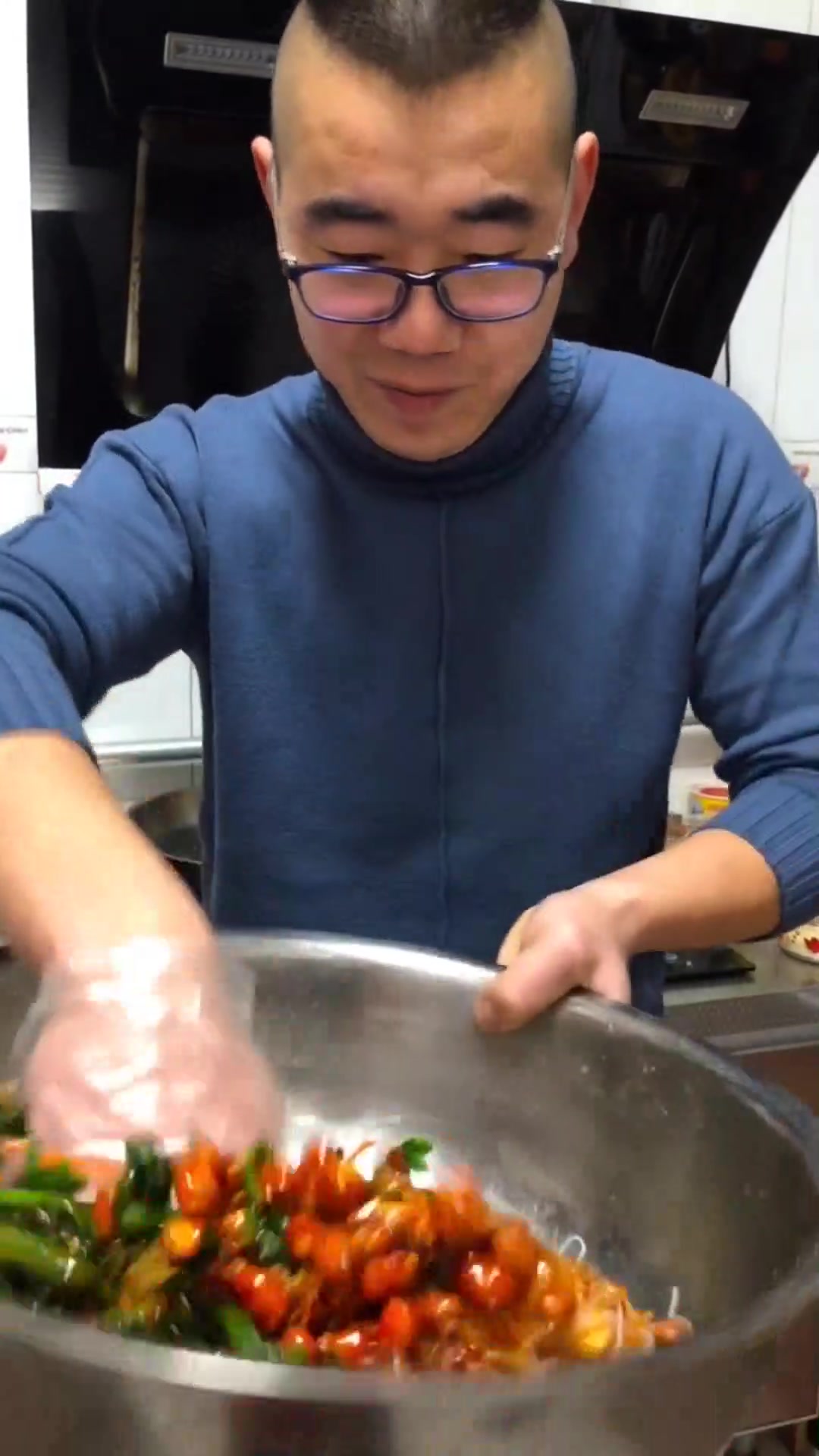 果仁菠菜拌粉丝教程