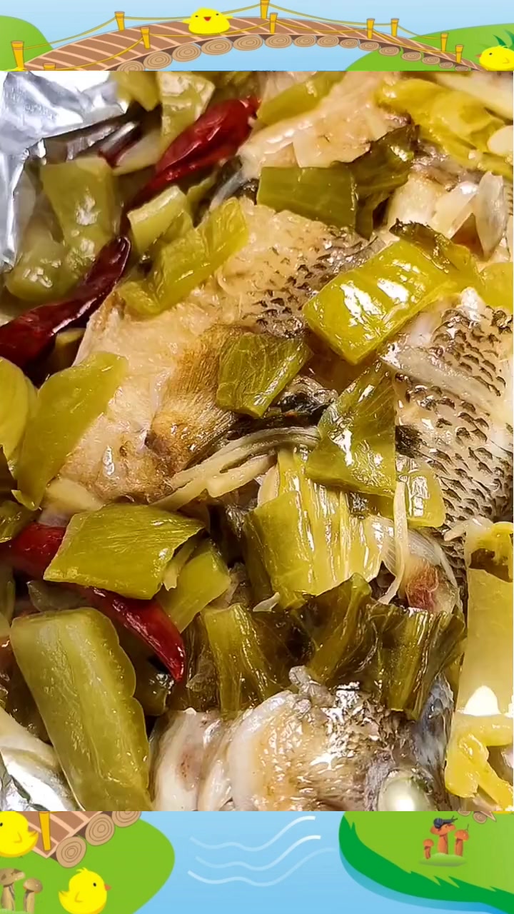 夏天没胃口,来个锡纸酸菜鱼吧