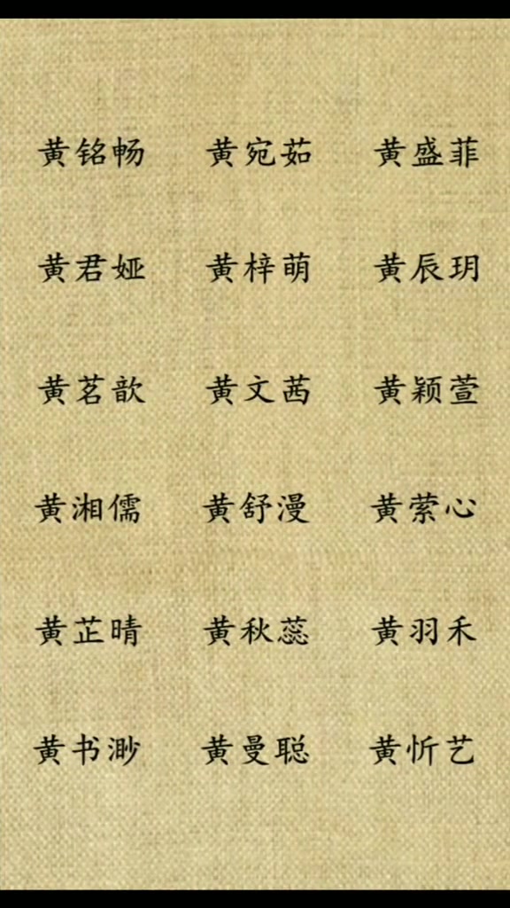 鼠年出生的宝宝,这些“黄”姓经典名字,推荐给大家