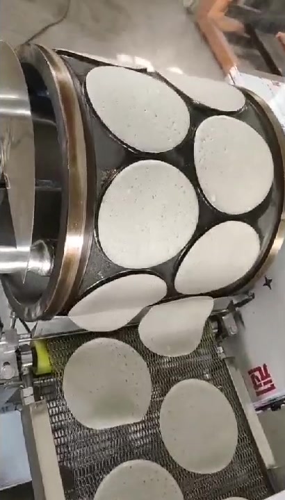 圆形烤鸭饼机械厂家定制直销 全自动烤鸭饼流水线