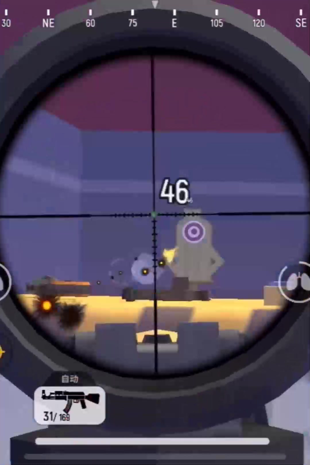 和平精英:6倍AK对比,和平精英VS香肠派对,看看他们怎么玩的?