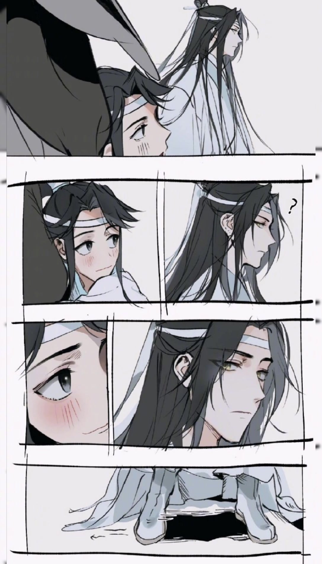 魔道祖师,思追抱魏前辈的大腿,蓝湛眼神不对呀