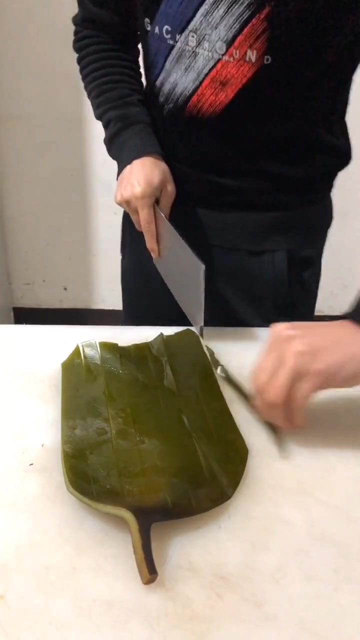 正确切海带根的手法,你学会了么