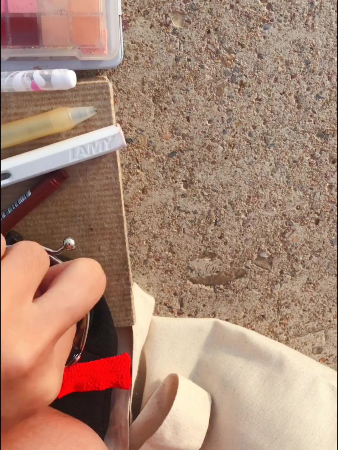 海边人物速写|原创水彩手绘作品