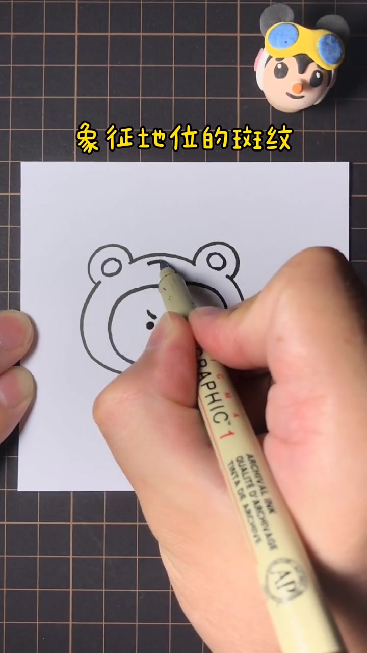 一只可爱的小老虎简笔画,加上凶凶的表情,怎么看都萌萌哒