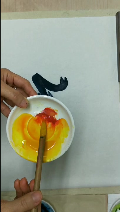#刘岚画室#少儿国画课堂鸭子的画法(1)