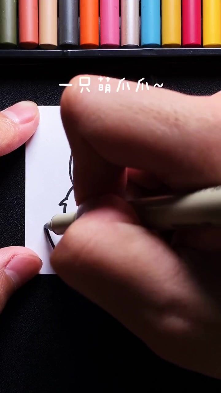 可爱的柯基简笔画,竟然还在吐舌头,是在卖萌吗?