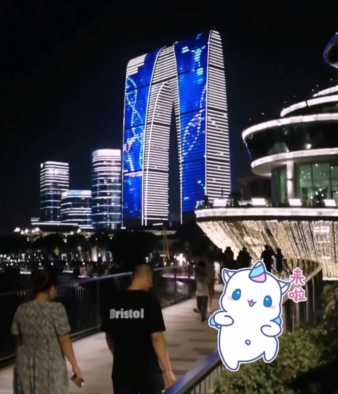 金鸡湖夜景,太美了