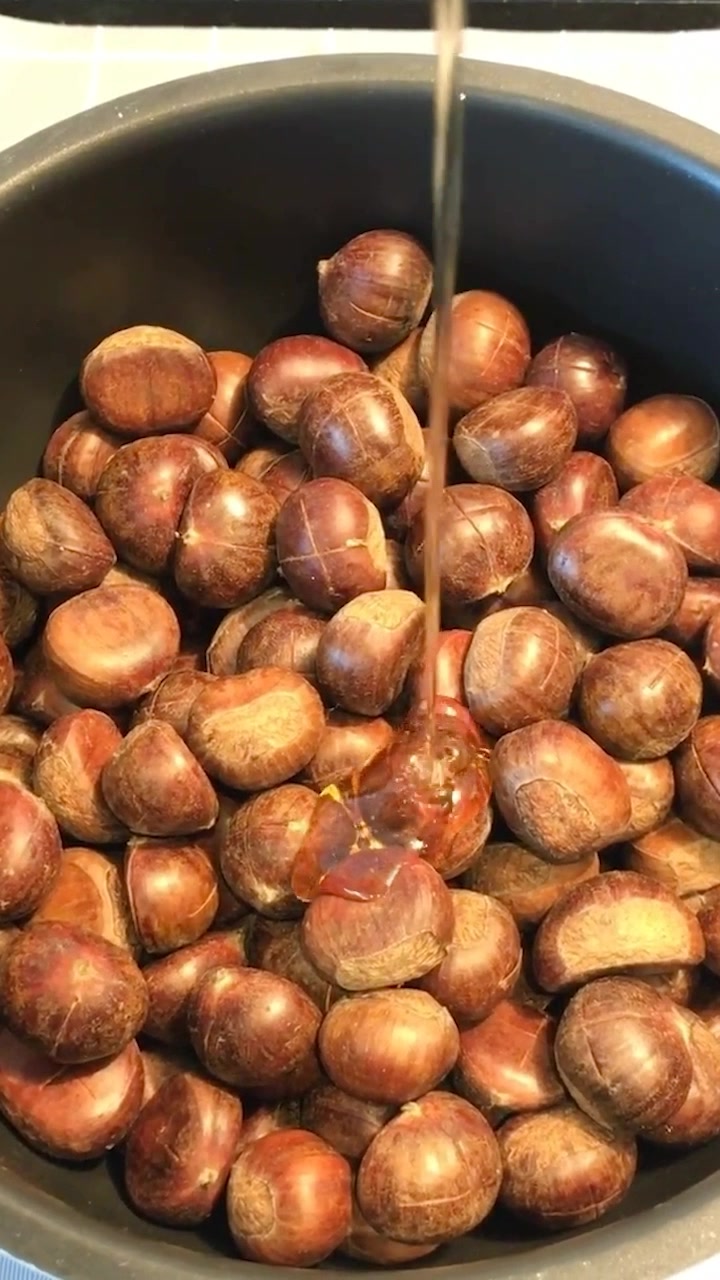 电饭煲也可以做糖炒板粟,简单又好吃