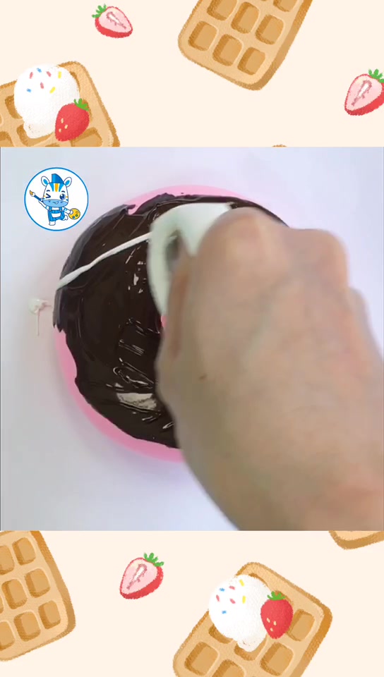 小斑马创意美术小课堂:美味甜甜圈