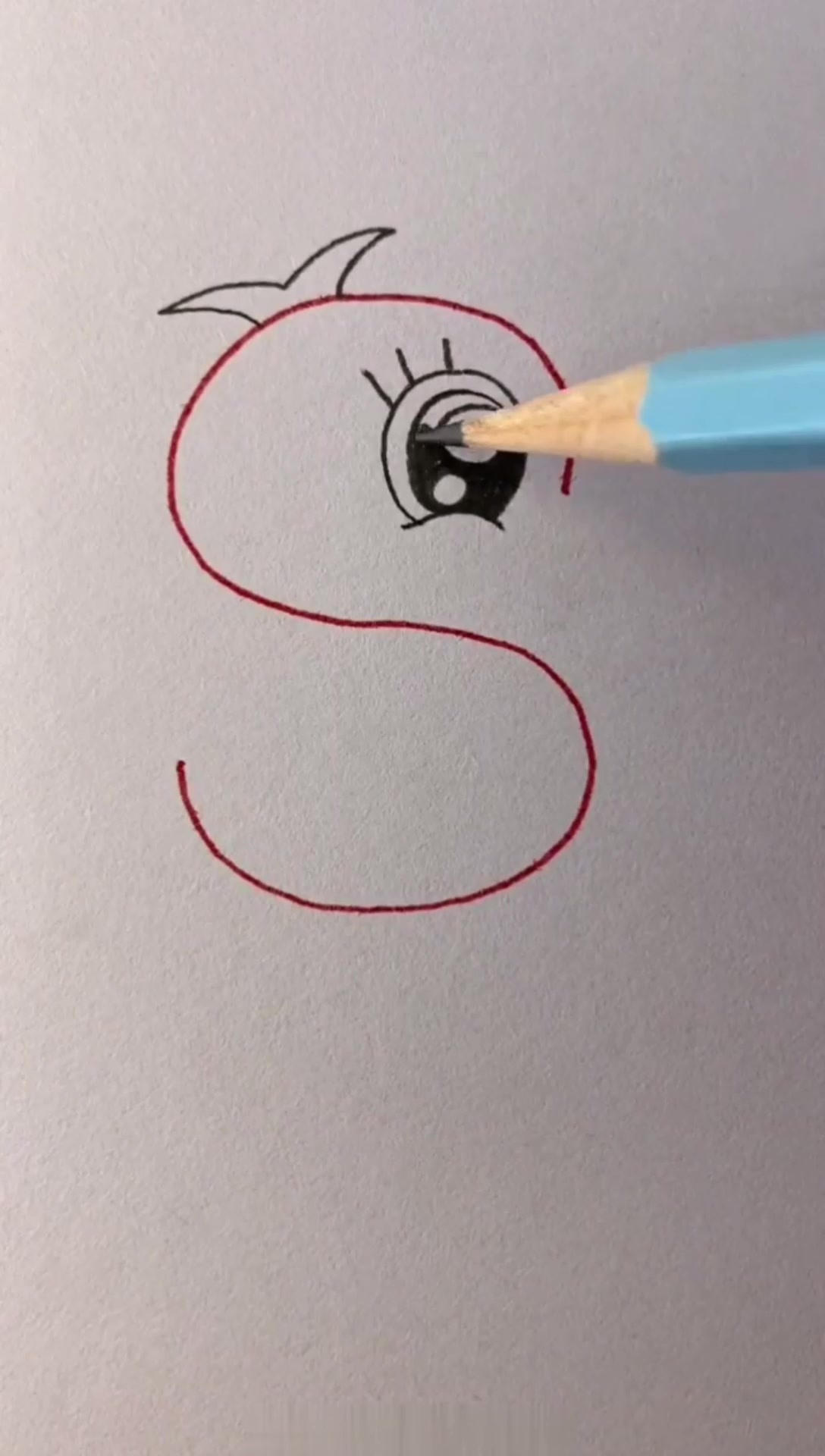 彩色铅笔画画一只鸭子