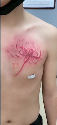 彼岸花纹身#吴江酷客纹身