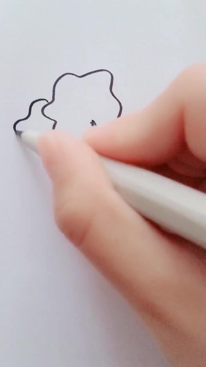 大白菜简笔画,虽然看起来简单,但是却画得很逼真