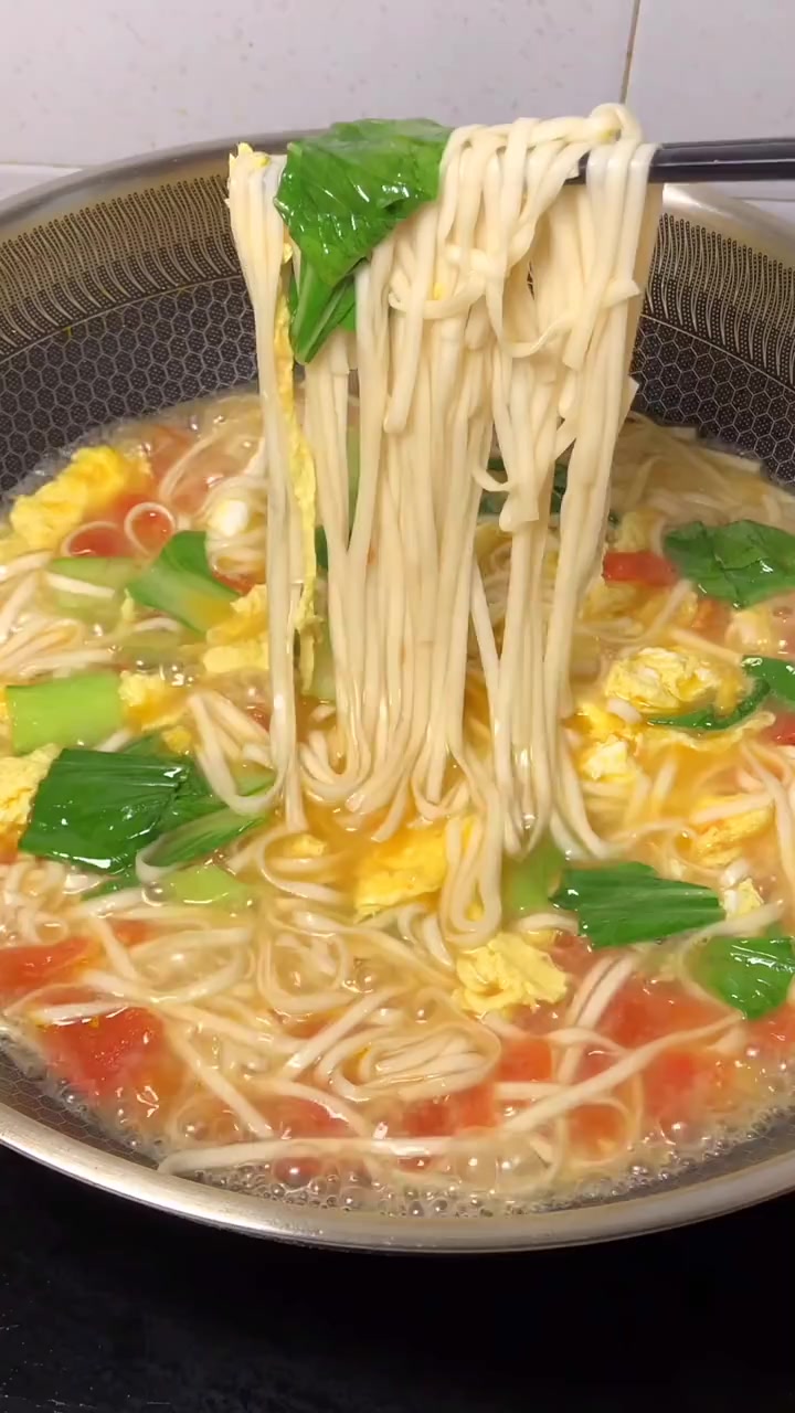 番茄鸡蛋汤面的详细做法